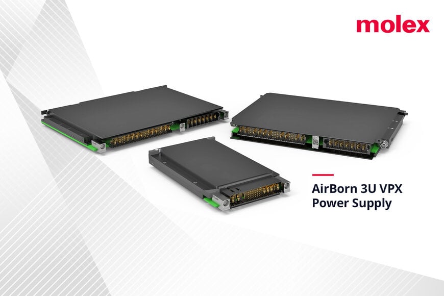 Molex presenta l’alimentatore VPX AirBorn 3U per applicazioni Aerospaziali e Difesa