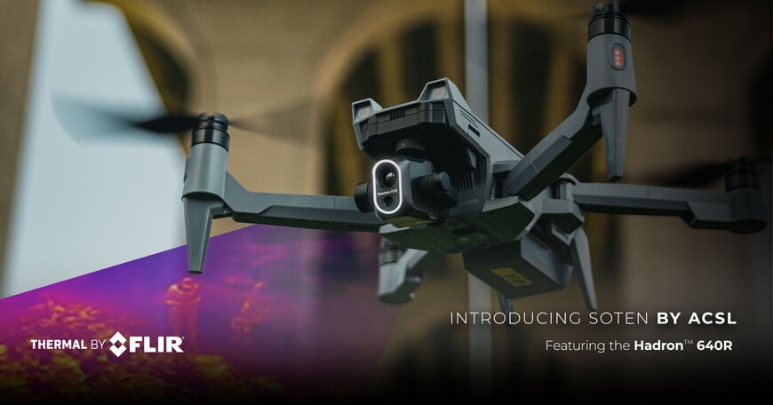A Teledyne FLIR OEM anuncia a nova colaboração com o fabricante de drones japonês ACSL no âmbito do Thermal by FLIR