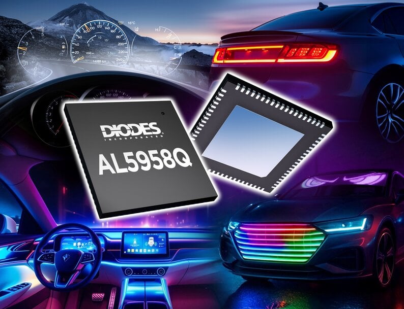 Diodes Incorporated launches 48-channel LED driver for dynamic automotive lighting