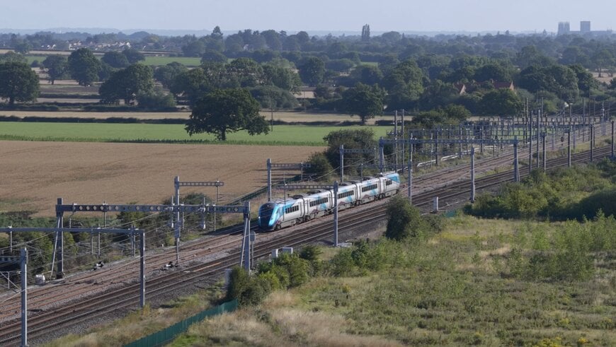 Electrification progresses on the Transpennine Route Upgrade (TRU) in the UK