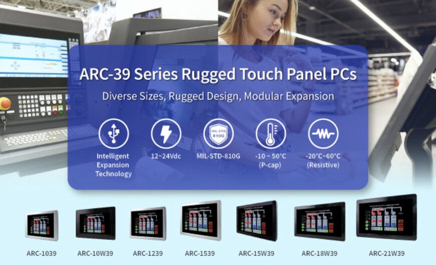 Avalue Unveils ARC-39 Rugged Touch PCs with Modular Expansion