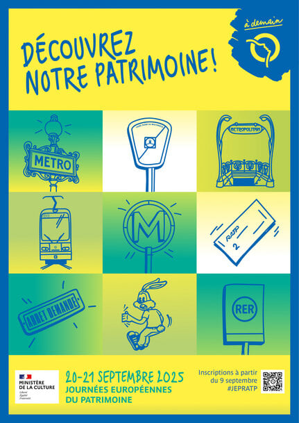 La RATP fête les 125 ans du métro parisien à l'occasion des Journées européennes du patrimoine Samedi 20 et dimanche 21 septembre