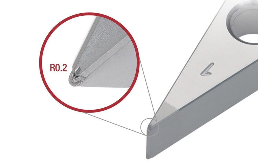Uitbreiding van HP Chipbreaker wisselplaten met neusradius R0,2