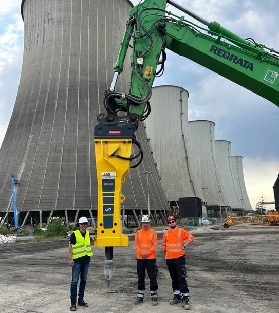 Epiroc HB 5800 Powers Demolition of Scholven Power Plant Block F