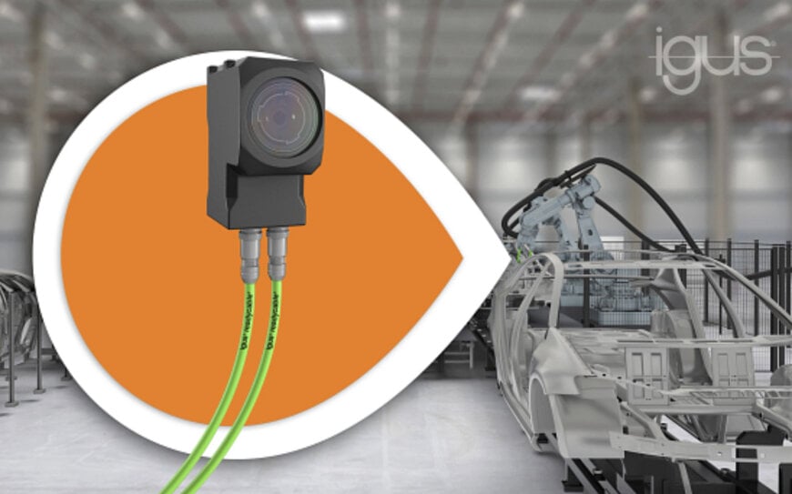 igus erweitert readycable Portfolio mit neuen Leitungen für industrielle Kameratechnik