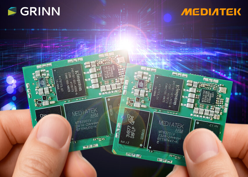 Grinn Partners with MediaTek to Launch World’s Smallest Genio-Based SOMs