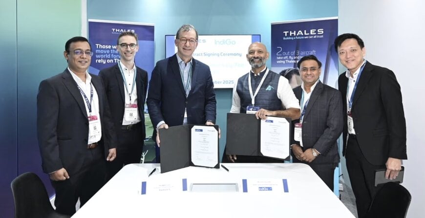 Thales & IndiGo sign major 11-year avionics and digital support contract