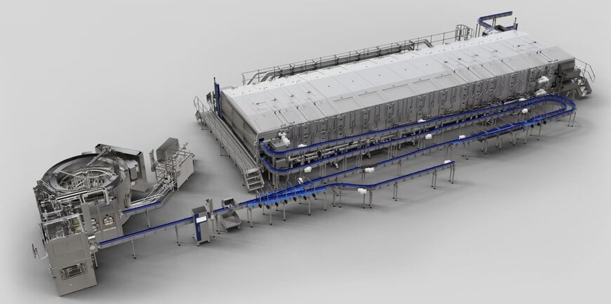 Krones redefines pasteurisation with single-lane flow