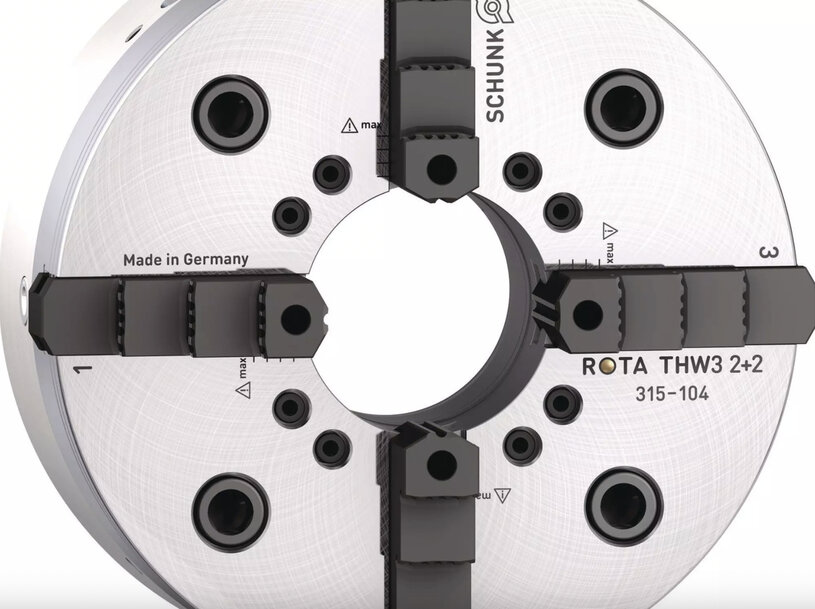 SCHUNK Introduces ROTA THW3&nbsp;2+2&nbsp;Power Lathe Chuck