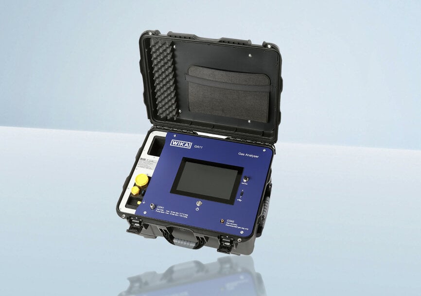 WIKA presenta il nuovo GA11: analisi del gas SF₆ e gas isolanti alternativi con precisione e mobilità senza precedenti