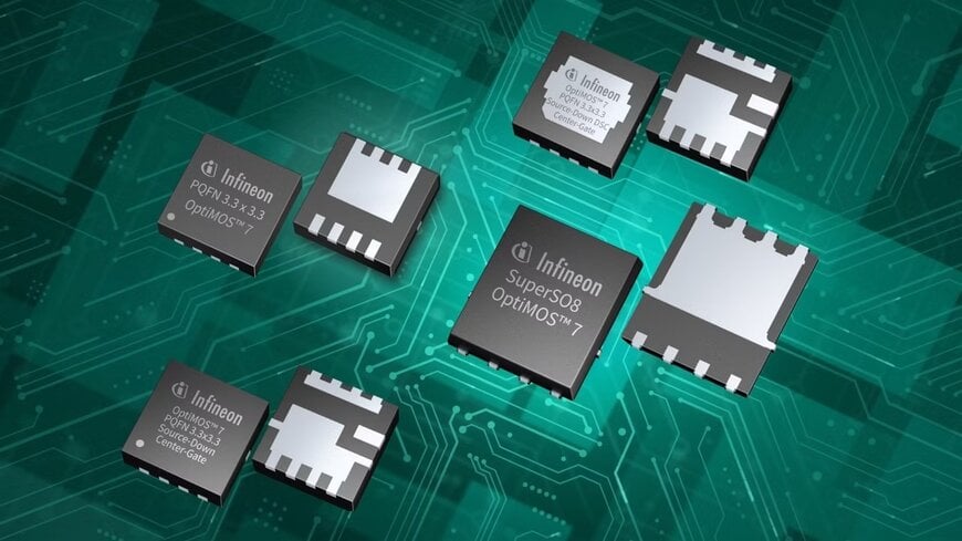 Infineon erweitert OptiMOS 7-Familie mit anwendungsoptimierten MOSFETs