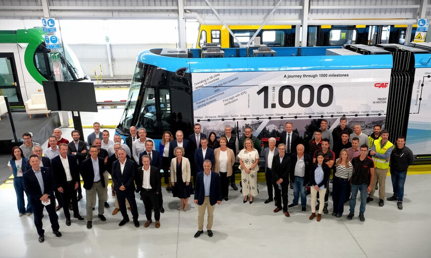 1,000th Urbos tram rolls out of CAF factory