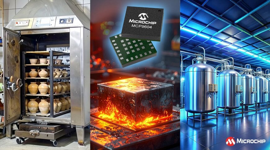 Le circuit intègre quatre canaux pour thermocouple 