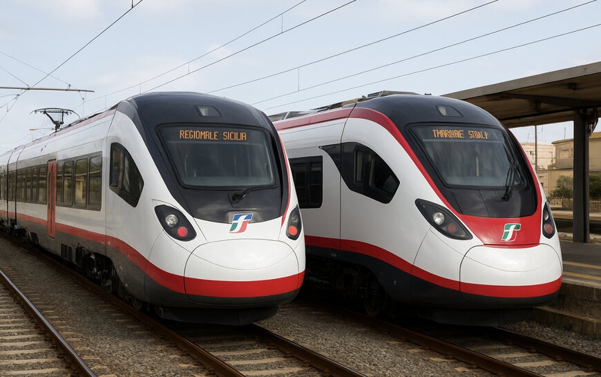 Regionale Sicilia, Trenitalia: consegnati due nuovi treni elettrici monopiano