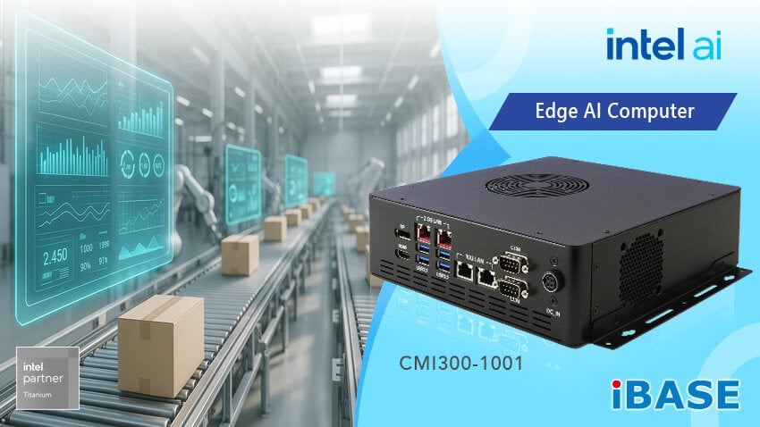 IBASE Launches Intel AI Edge System ESQ Validated CMI300-1001 Edge AI Computer