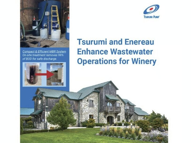 Tsurumi and Enereau Enhance Wastewater Operations for Winery