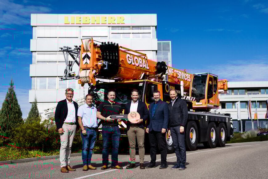 The 1,000th Liebherr LTM 1090-4.2 Delivered to Global Crane Services in Scotland