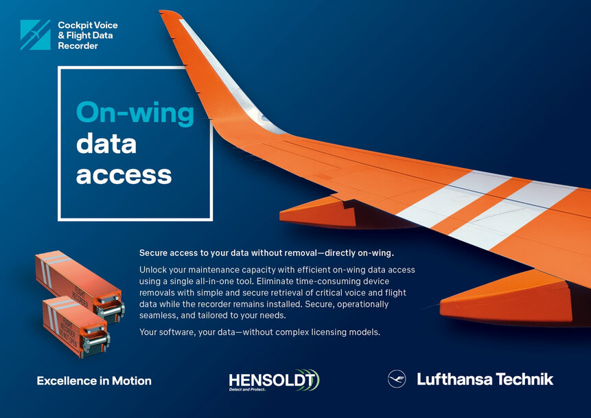 Lufthansa Technik and HENSOLDT redefine flight data recording for the Airbus A320 family