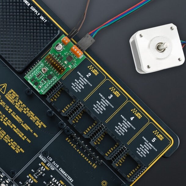 MIKROE Stepper 28 Click: 2-Phase Bipolar Driver Up to 2.7A