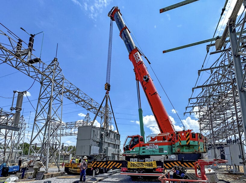 Vice Construction Boosts Utility Projects with Grove GMK5250XL-1 Crane