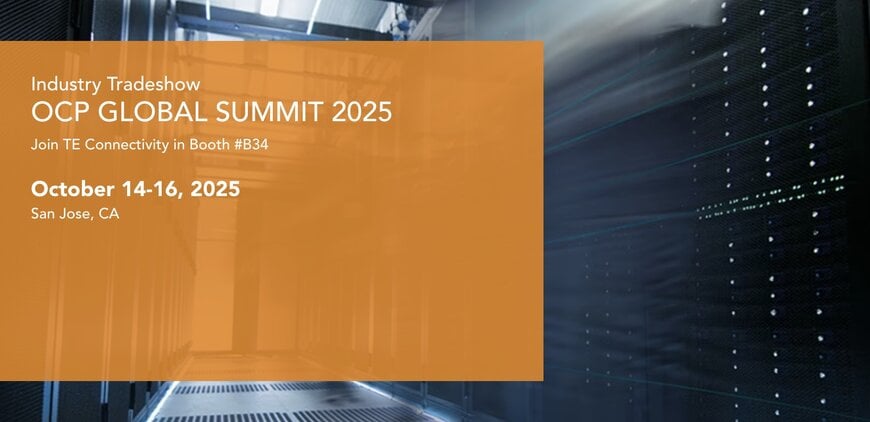 TE advances next-generation high-density data centers at the 2025 OCP Global Summit