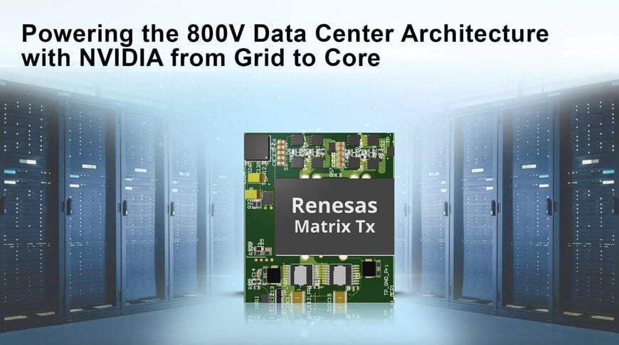 Renesas Enables 800V DC Power Architecture for Next-Generation AI Data Centers