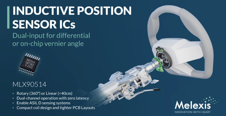 Melexis presenta un sensore induttivo che legge simultaneamente due set di bobine