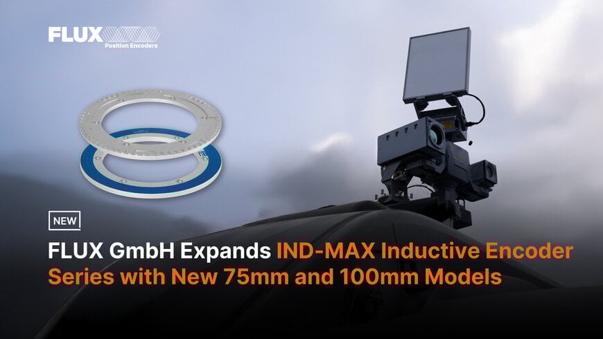 FLUX Expands IND-MAX Encoder Series with New 75 mm and 100 mm Models