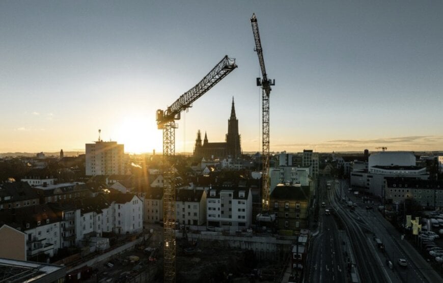 Liebherr EC-B Cranes Drive Efficient Urban Construction in Ulm