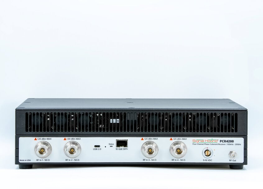 Signal Hound Releases the PCR4200 4-Channel Phase Coherent Receiver Now in Stock and Available to Order