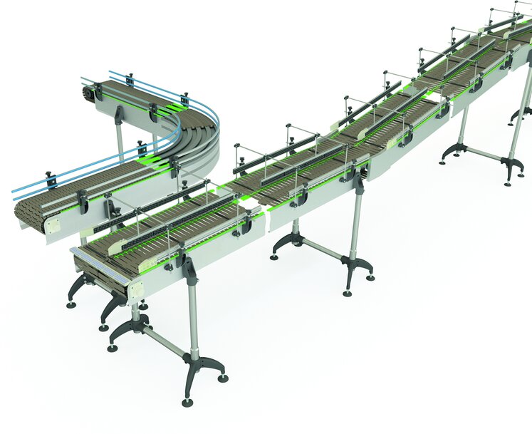 KIPP amplía su gama con nuevos componentes modulares para sistemas de transporte