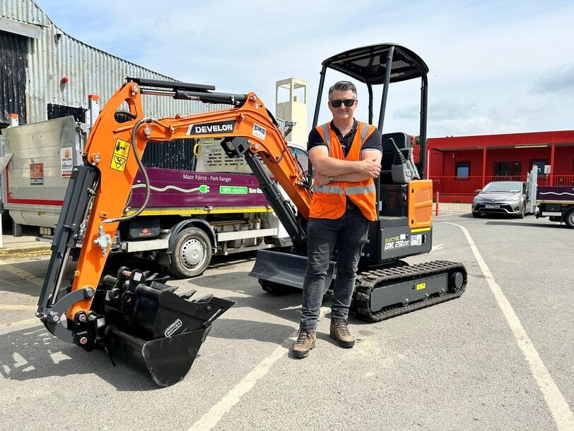 EMS Delivers Ireland’s First Develon Electric Excavators
