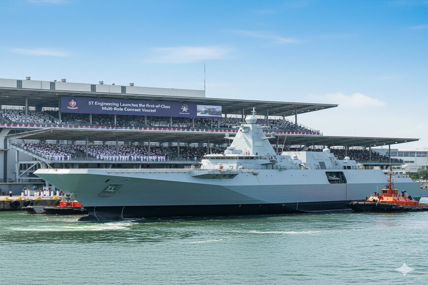 ST Engineering Launches the First-of-Class Multi-Role Combat Vessel