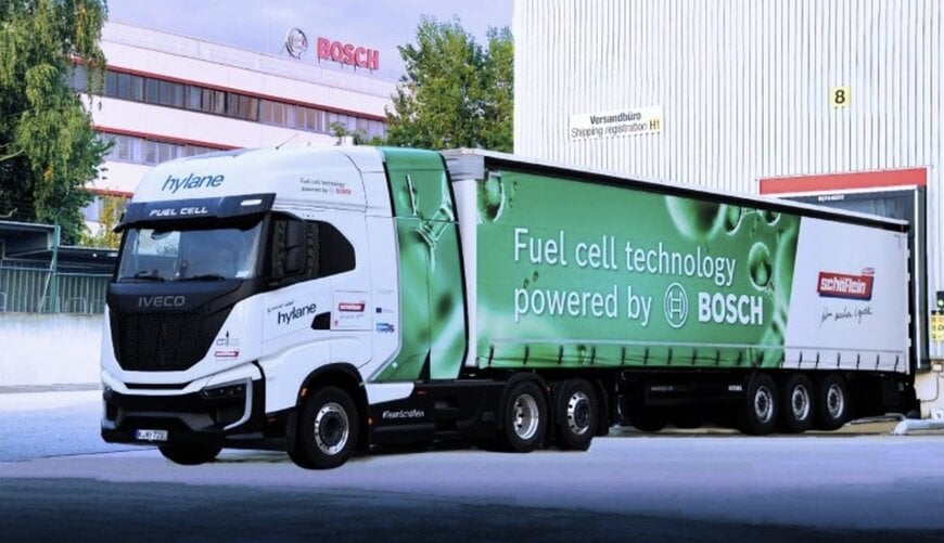 Bosch uruchamia pierwszy wodorowy ciężarowy pojazd logistyczny w Norymberdze