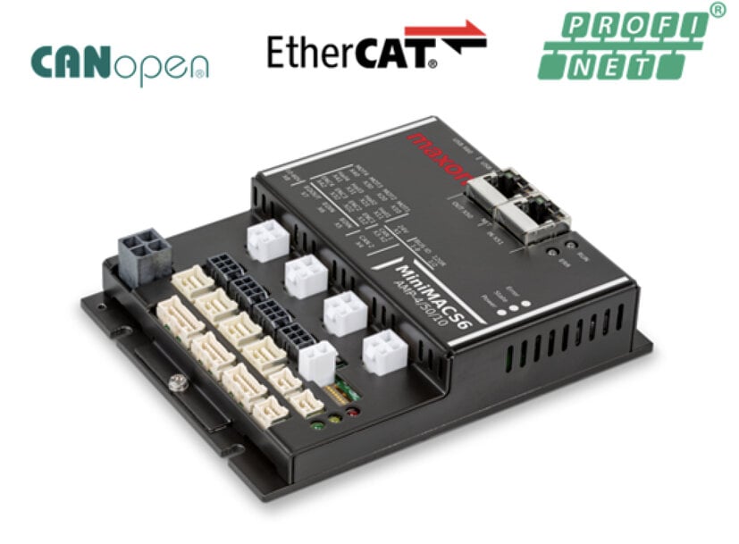 maxon incorpora conectividad PROFINET a sus controladores de movimiento multieje