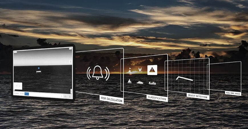 Machine vision and AI for precise object detection at sea