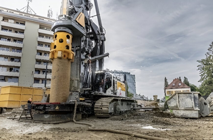 Liebherr LB 55 Powers Munich’s U5 Underground Railway Extension