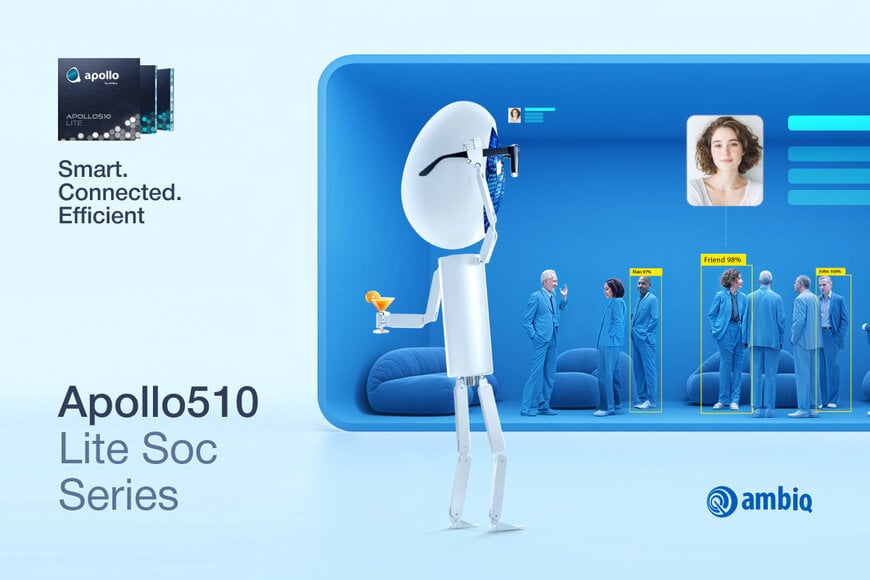 Ambiq、デュアルモードBluetooth対応の新Apollo510 Lite SoCを発表