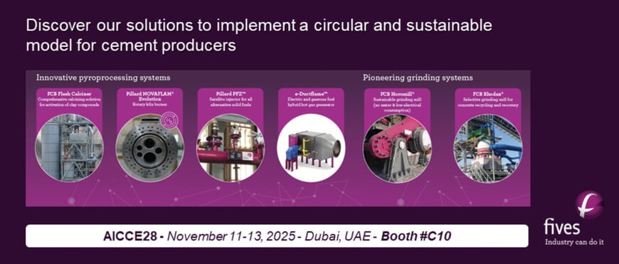 Fives to Showcase Sustainable Cement Technologies at AICCE28 Dubai 2025