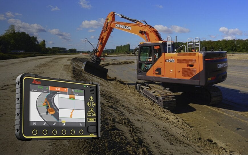 Develon and Leica Expand 3D Machine Control Across Excavators