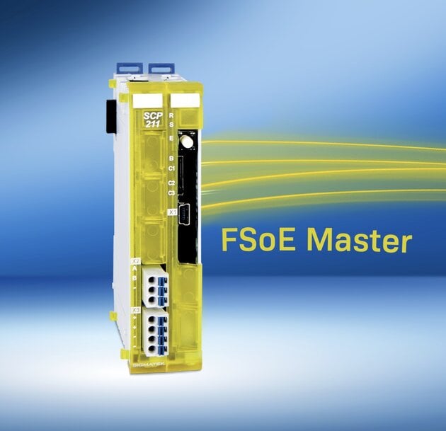 SIGMATEK's Safety Control SCP 211 communicates with FSoE