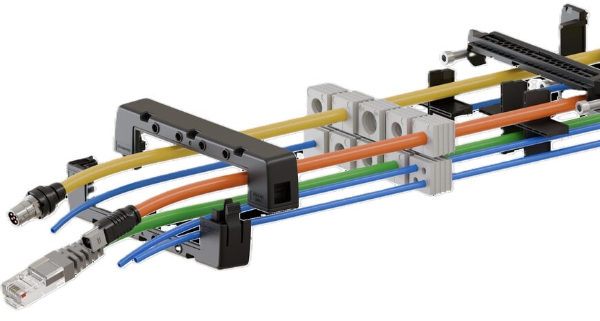 Conta-Clip präsentiert inverses modulares Kabelmanagement