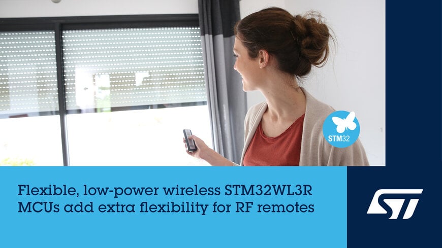 STMicroelectronics launches ultra-efficient STM32WL3R wireless MCU for next-gen remote controls