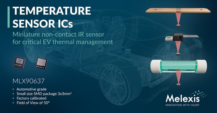 Melexis unveils first automotive-grade SMD infrared temperature sensor
