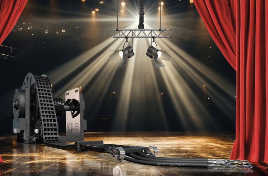 igus lancia la nuova serie di cavi Chainflex per applicazioni teatrali