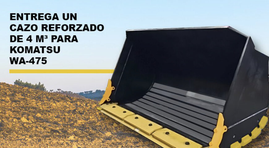 BYG entrega un cazo reforzado de 4 m&sup3; para Komatsu WA-475