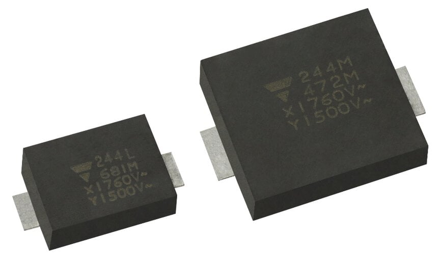 Vishay Introduces First Y1-Certified SMD Capacitors for HV Systems