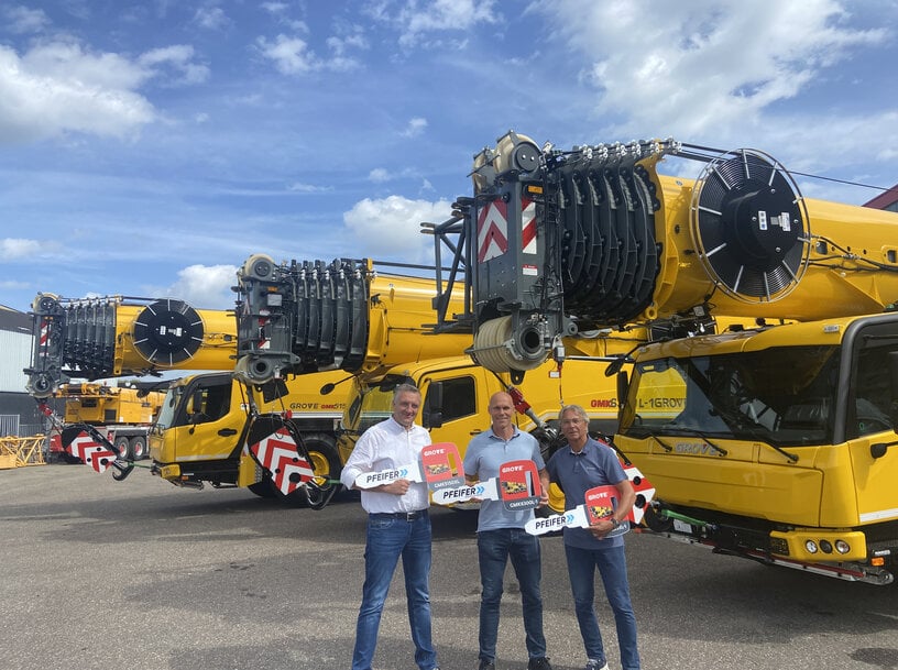 Manitowoc Delivers New Grove Cranes for Pfeifer Rentals Expansion