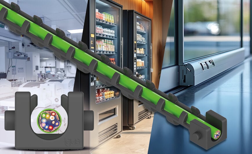 igus® Develops One-Piece, Space-Saving Energy Chain for Compact Applications