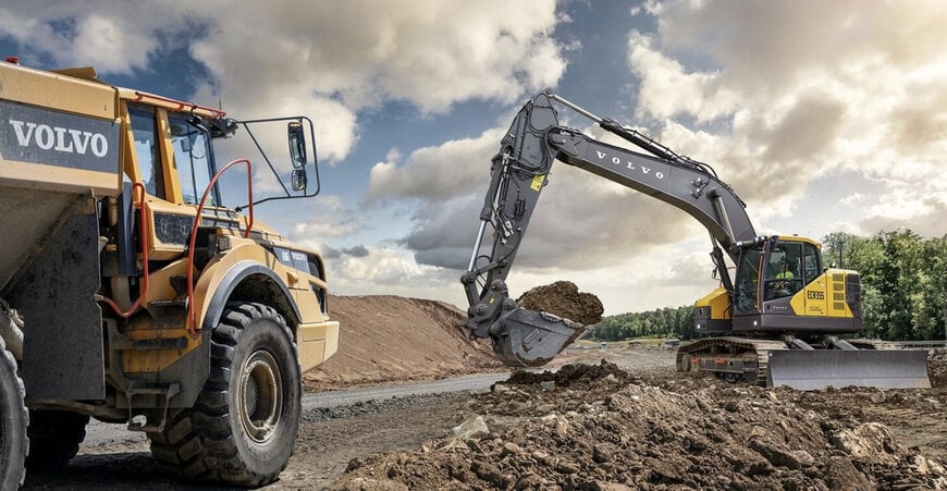 Volvo CE unveils new ECR355 short-swing excavator 